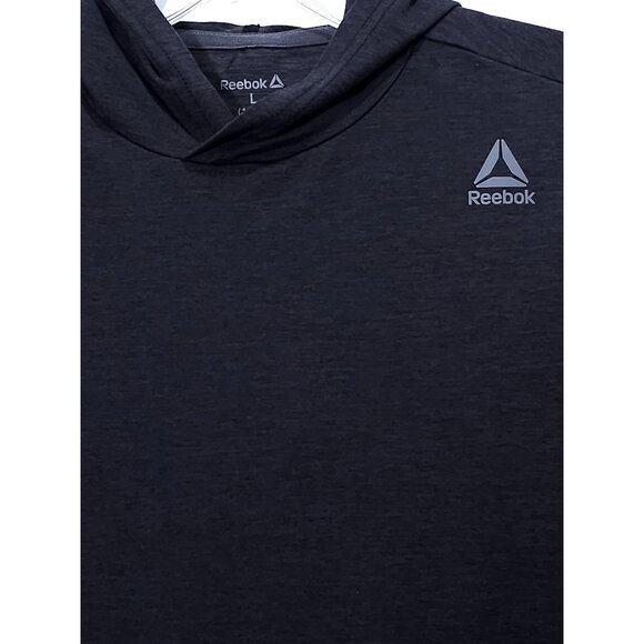 Reebok Tops - Reebok Women's Short-Sleeve Hoodie Black Lightweight Activewear L